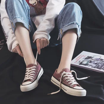 2021 kevadel ja suvel uue korea lõuend kingad naiste õlitamine õpilaste väikesed valged kingad, vabaaja juhatuse kingad korter põhja