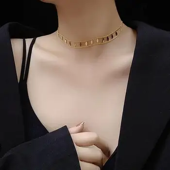Moodsad choker kvaliteetne metal eiramine glitter aestheti ketid püsivus naiste suvel korea fashion ehted kaelakee
