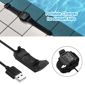 1m Kiire Laadimine USB Kaabel Smart Watch Kaasaskantav Laadija Seadme Huami Amazfit Neo
