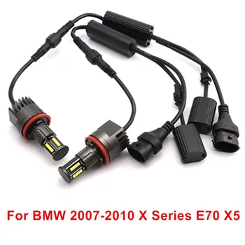 BMW 2007-2010 X Seeria E70 X5 LED angel eyes valgus, IP65 Päeva LED Sm 6000 Ultra Bright High Power