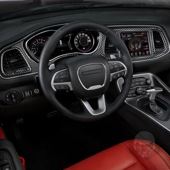 Sobib Dodge Charger Challenger-up päris carbon fiber keskse kontrolli vahend katta auto osad muutmine