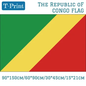 Kongo Vabariigi riigilipu 90*150cm 60*90cm 15*21cm Auto Lipu World Cup / rahvuspäev / Event / Office