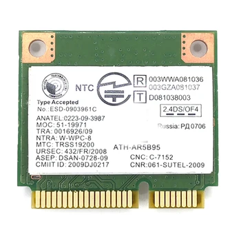 AR5B95 MINI PCI-E Võrgu Kaart 2.4 G 150Mbps 802.11 N Traadita Võrgu Kaart Lenovo Sülearvuti Z370 Y460 G470 Z470 Z560