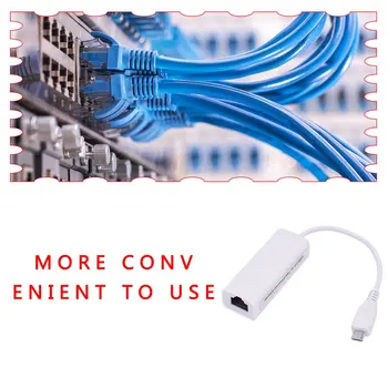 Micro-USB-Ethernet-Kaabli Liides Ethernet Adapter OTG Traadiga Interneti-Android Tablet PC-arvuti Võrgu Kaart