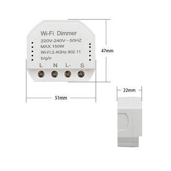 Wifi Smart Dimmer Module 220V-240V 150W Töötleja Taimer Lüliti Valgus hääljuhtimine Töötab Tuya Amazon Alexa Google ' i Kodu Iftt