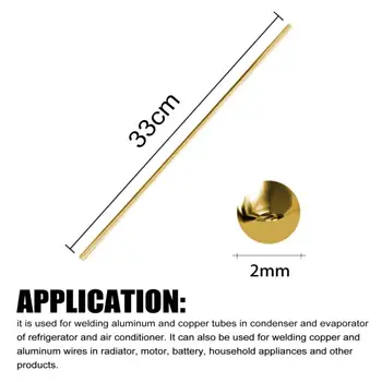 10tk Kõrge Kvaliteedi Messing keevituselektroodid Juhtmed Pulgad Kuld 1.6/2.0 mm 33cm Ei ole Vaja Jootma Powde Puhul Kõvajoodisega Jootmise Repair Tööriistad