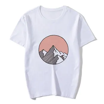 2021 Mäe tippu, Mood T-särk Naiste Harajuku T-särk Naistele, Tee Esteetiline Streetwear Riided Ulzzang Tshirt Vintage