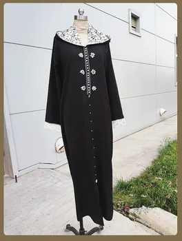 Eid Mubarak Rüü Musulman De Mode Maroko Seal Kaftan Abaya Dubai Türgi Hijab Moslemi Kleit Islami Riided Abayas Naiste Kauhtana