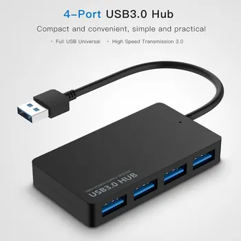 USB HUB 3.0 4Ports Splitter Suure Kiirusega 5Gbps USB-Jaoturi 3 RUMMU TK