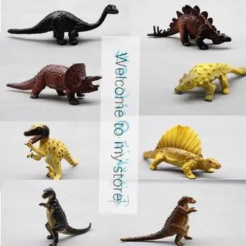 Pvc joonis Simulatsioon loomade mudel dinosaurus stegosaurus 8pcs/set