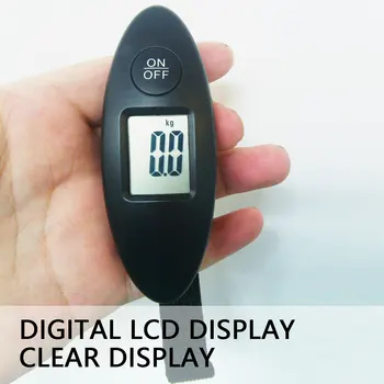 40kg/100g LCD Digitaalne Elektrooniline Pagasi Skaala Kaasaskantav Kohver Skaala Käidelda reisikott Kaalu Kala Konksu Riputamise Mahus