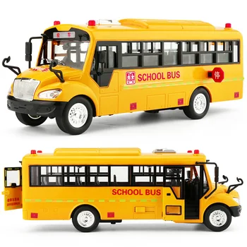 Suur Suurus Laste koolibuss Mänguasi Mudel Inerts Auto koos Heli, Valguse Lapsed Mänguasja Sünnipäeva Kingitus