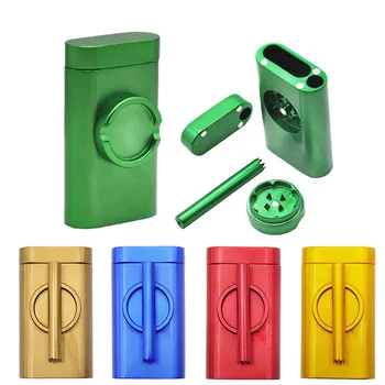 Portable Storage Box Herb Konteiner, Mini Herb Veski koos Suure Mahutavusega Metallist Suletud, Võib Tee Ladustamise Pudelid-Purgid 2021