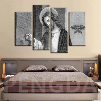 Modulaarne Pildid Seinale Trükitud Klassikaline Abstraktse Jeesuse Kristuse Kaasaegne Raamistik Maali Kunst Elutuba Home Decor Lõuend
