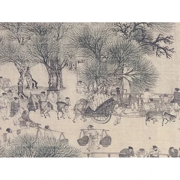 Uuringu teenetemärgi/collection/kingitused Zeduan Zhang Riverside stseenide juures Qingming Festival 25.5*546 cm 1.1 muuseum tootmine