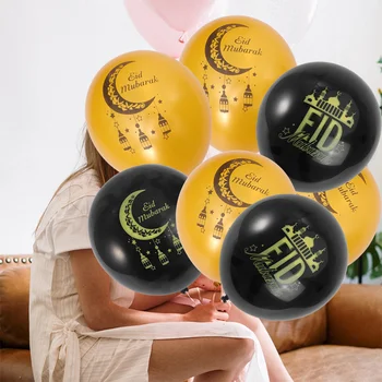 1 Komplekt Eid Mubarak Dekoratiivsed Õhupalli Ramadan Pool Star Moon Kirja Õhupallid