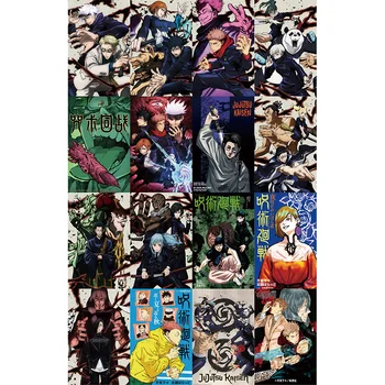 16Pcs/Set Anime Jujutsu Kaisen Mini Postkaart poker Koomiline Yuji Itadori Gojou Satoru Lomo Kaardid Foto Kaardi Fännid Kingitus Kogumine