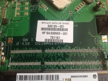 Sülearvuti Emaplaadi HP ENVY15 580125-001 DASP7DMBCD0 HD5830 PM55 DDR3 Emaplaadi