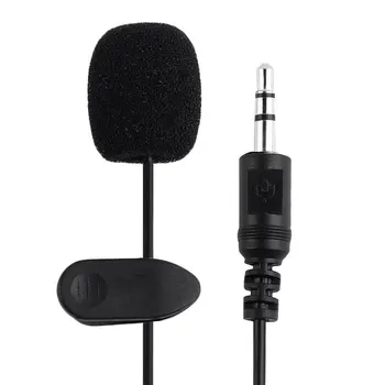 Kaasaskantav Väline 3,5 mm Käed-Vaba Mini Traadiga Krae Clip Rinnamikrofon Lavalier Mikrofon ARVUTI Sülearvuti Lound Kõlar