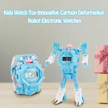 Lapsed Vaata Mänguasi 2 In 1 Uuenduslike Cartoon Vaadata Deformatsioon Robot Elektrooniline Mänguasi Vaadata Kingitus (Juhuslik Stiil)