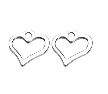 100tk/palju armastus südames 11mm Ümmargune Pistik Metalli Sulam Ripats DIY käevõru Ehted Tegemise fh5d