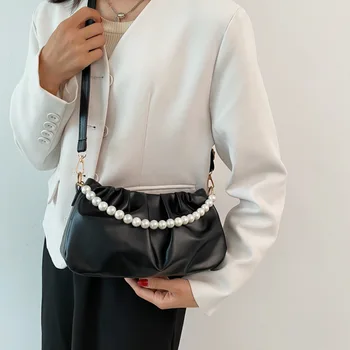 Preal Kett Käekotid Naistele 2021 Disainer Luksus Must Pu-Nahast Kvaliteet Tahked Värvi Ühe Õla Crossbody Kott Naine