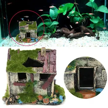 Akvaariumi Dekoratsioon Simulatsiooni Rockery Vaik Käsitöö Varjupaik Maja Kala Kaussi Haljastus