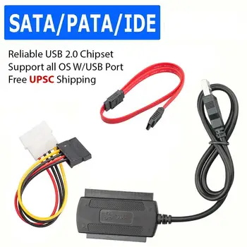 USB 2.0 SATA/PATA/IDE Adapter Converter Kaabel Kõvaketta Disk 2.5