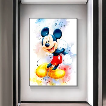Disney Miki Hiir ja piilupart Donald Lõuendile Maali Prindi Seina Art Plakat Kodu Kaunistamiseks Pilte Kids Room Decor Kingitus