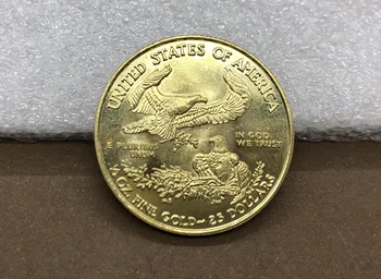 Ameerika Ühendriikides 25 Dollari Ameerika Eagle Bullion Mündid 2009 Messing Metall Mälestus Kuld Mündi Mündi Koopia