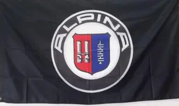 Uus Auto Racing Banner Flags 3x5FT jaoks Alpina lipu Tasuta Shipping