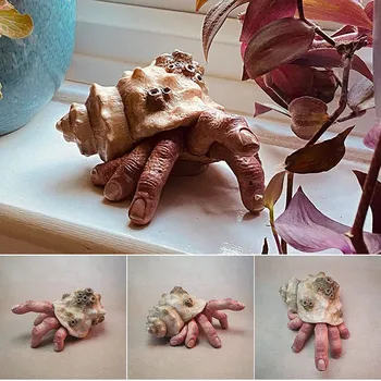 Sõrme Krabi Jube Imelik Realistlik Õudus Vaik Mudeli Kuju Vaik Käsitöö Käsitöö Pronksist Skulptuur Kaasaegne Kujukeste Home Decor