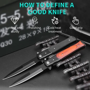 Väljas Enesekaitseks Kokkuklapitavad Nuga Telkimine Jahindus Ellujäämise Nuga Kiire Avatud Kaasaskantav Taktikaline Jackknife-Utility Knife Tool