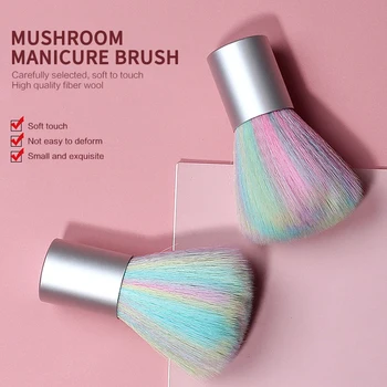 2 Värvi Mini Nail Brush Lühike Käepide Seene Puhastus Meik Pintslid Kosmeetika, Naiste Naiste Meik Nail Art