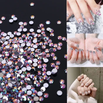 5000pcs Roosa Gradient Korter Tagasi Gems Ring Crystal Kivid DIY Crafts Nail Art Riided, Kingad Kotid Telefonid