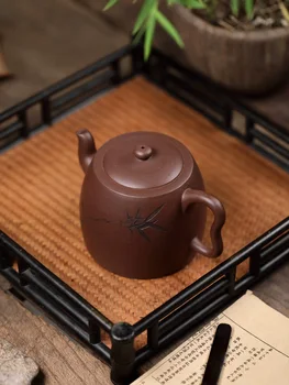 Kuulus Yixing lilla savi teekann käsitöö leibkonna Teekann, Tee Tegemise Kung Fu Tee Komplekt