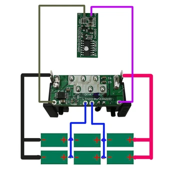 DCB120 Aku Plastist PCB Laadimise Kaitse Circuit Board Kast DeWalt 10.8 V 12V Li-Ion Aku Dcb125 Dcb127