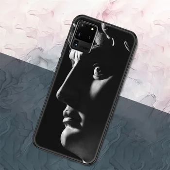 Kunst Skulptuur Michelangelo Telefon case For Samsung Galaxy Märkus 4 8 9 10 20 S8 S9 S10 S10E S20 Pluss UITRA Ultra black art hoesjes