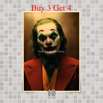 Joker (2019) Movie Poster Seina Kleebised Kodus Toas Baar Art Decor
