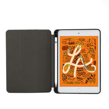 Marmor Tahvelarvutite Puhul on ipad mini 5 4 Foldbale Seista Leather Smart Cover Ümbris ipad mini 4 5 Tarvikud