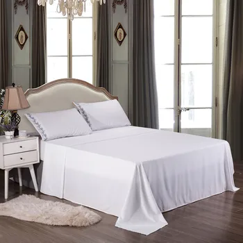 Nelja-töö plain tikandid nelja-osaline ülikond voodipesu tekikott king size voodi lehel trööstija voodipesu komplektid kuninganna tekk kate