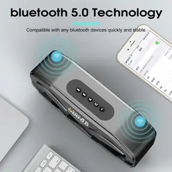 Uus Kaasaskantav Bluetooth Kõlar Traadita Bass Veerus Veekindel Väljas USB-Kõlarid Toetada AUX TF Subwoofer Kõlar