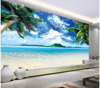 3d-foto tapeet custom 3d tapeet seina murals Vahemere seinamaaling Hd Havai beach TV seade seina, toas tapeet decor