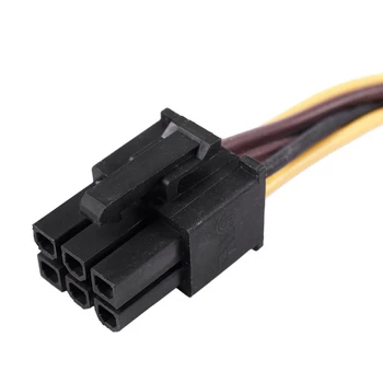 Kaks 4-Pin Molex IDE to 6-Pin PCI-E Graafika Kaardi Power Connector Cable Adapter