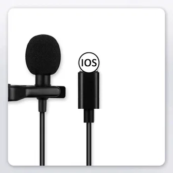 Mini Kaasaskantav Kondensaator Mikrofon Clip-Revääri Mic Juhtmega Mikrofon Telefoni Sülearvuti