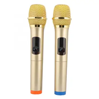 2tk Kõrge Kvaliteediga Kaasaskantavad Traadita Pihuarvutite Mikrofoni Süsteemi Vastuvõtja Komplekt Karaoke Kõne Studio Mikrofon