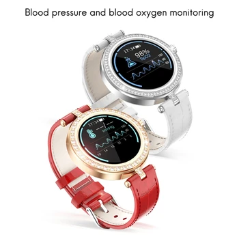 S28 Smart Vaadata reaalajas Südame Löögisageduse, vererõhu Monitor Fitness Tracker Naiste Smart Watch Android ja IOS
