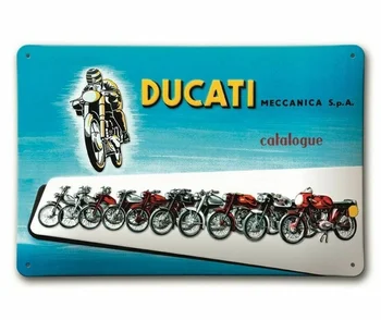 Klassikaline Ducati Meccanica Metallist Tina Märk Garaaž Pubi, Baar Kodu Metallist Plakat Seina Plaadid