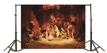 Fotograafia Taustaks Jeesuse Sündi Jõulud Kristuse Lugu Ait Karjane Õled Talvel Ajaloolise Kultuuri-head Uut Aastat