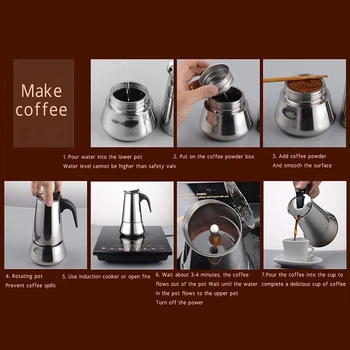 AFBC Espresso Maker Moka Pott, Espresso Masin,Roostevabast Terasest Espresso Masin (450Ml),itaalia kohvimasin Espresso Ja Co